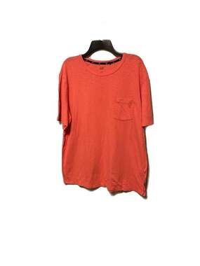 GAP Men's 100% Cotton Slub Pocket T-Shirt in Coral Sz.  XL, Great with swim suit